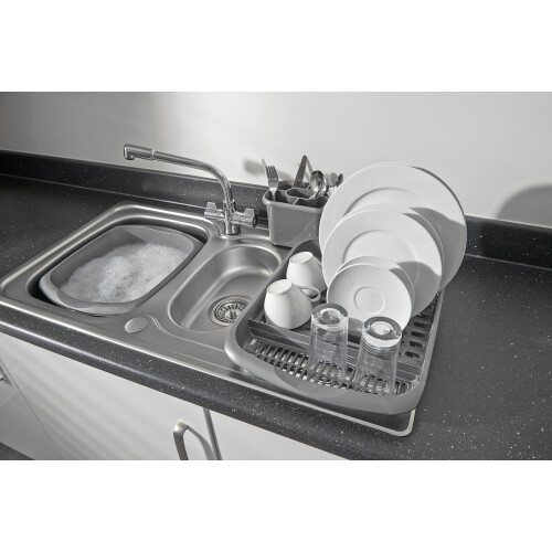 Addis Addis Rectangular Washing up Bowl, Metallic, Large, 9.5 Litre 2