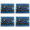 4X  12V 24V 16 Input 16 Output RS485 Remote Control  PLC IO Expansion Board Modbus RTU Module, Only Board 1