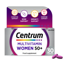Centrum Women 50+ Tablets Multivitamin & Mineral Supplements, 23 essential nutrients including vita