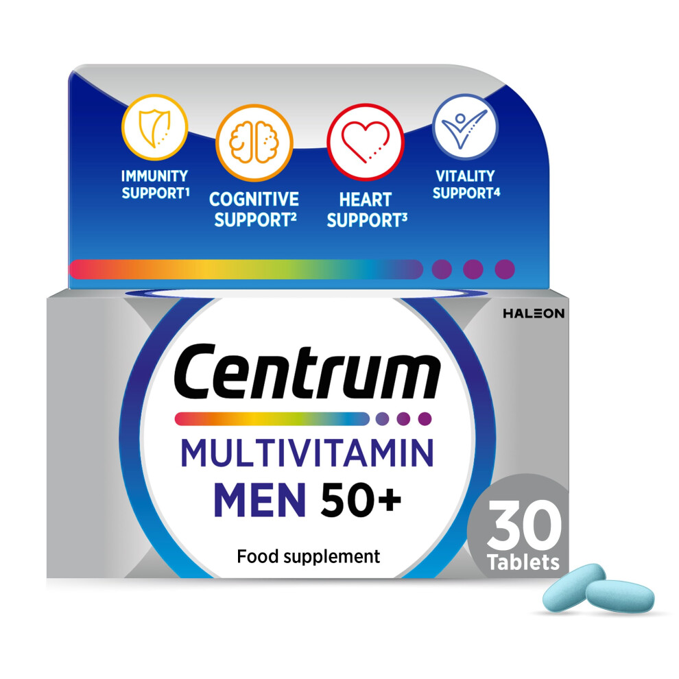 Photos - Toaster Centrum Men 50+ Multivitamins & Mineral Supplements, 23 essential nutrients including vitamin D, C,