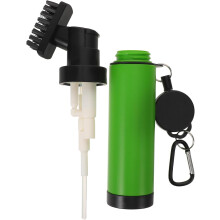 Golfschläger-Reinigungsbürste mit Drucksprühfunktion und Wasserspender, grünes Golf-Wasserbürsten-Rillenreinigungsset