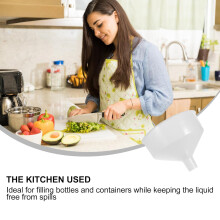 Large Plastic Funnel Kitchen Tool for Liquid Transfer with Wide Mouth Design Suitable