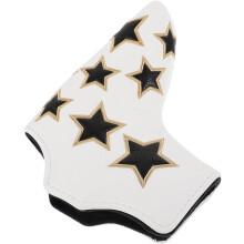 Professionelle PU-Golfschläger-Schutzhülle für Mallet und Putter, weiß