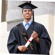 2pcs Graduation Sash Set with Graduation Hat Comfortable Durable Party Supplies