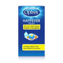 Optrex Hayfever Relief, 2% w/v Eye Drops Sodium Cromoglicate, Clinically Proven, 10ml each, Relieve