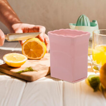 Feliator de alimente creativ, feliator de alimente multifuncțional, tăietor de ouă convenabil, roz, oțel inoxidabil, plastic