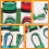 Set de acessórios de bolsa de golfe com bola de 3 compartimentos e bolsa de tee reutilizável 4