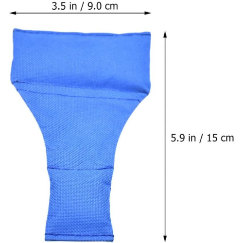 Fußballschiedsrichter-Sitzsack mit langem Hals, blauer Nylon-Wurfbeutel 1
