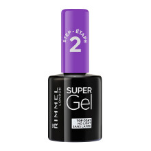 Rimmel Super Gel, Top Coat, Long-Lasting Nail Polish, Glazed Finish, Easy Application, Gel-like Man