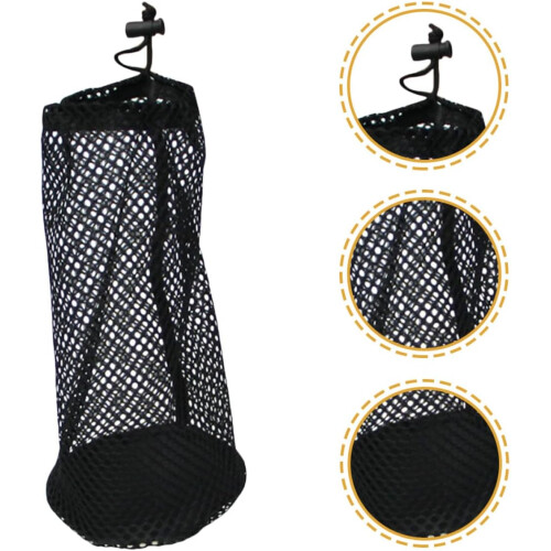 Golf Ball Mesh Bag Nylon Storage Pouch Drawstring Holder Large Capacity 2