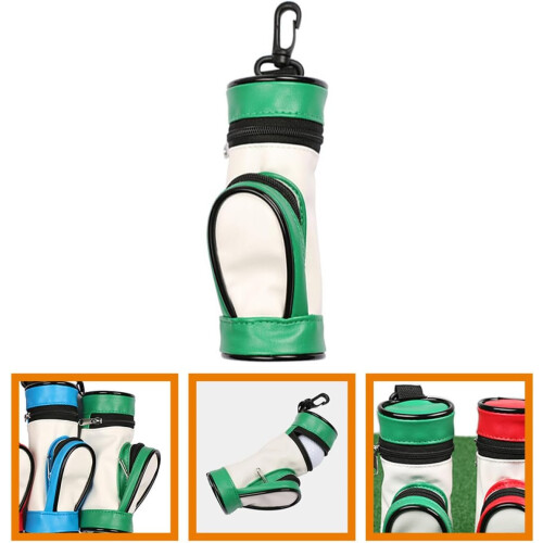 Set de acessórios de bolsa de golfe com bola de 3 compartimentos e bolsa de tee reutilizável 2