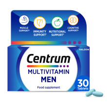 Centrum Men Tablets Multivitamin & Mineral Supplements, with 23 essential nutrients, including vita