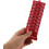 Portable Golf Scorer 18-Hole Stroke Counter Red Plastic Scoreboard Compact Golf Scoring Device 3