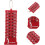 Portable Golf Scorer 18-Hole Stroke Counter Red Plastic Scoreboard Compact Golf Scoring Device 8