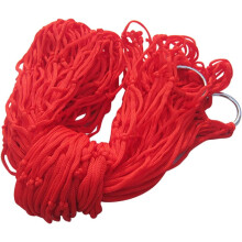 Lit hamac portable léger en maille ou corde en nylon pour loisirs en plein air
