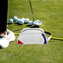 Borsa porta scarpe da golf impermeabile, portatile, con scomparto antipolvere con cerniera.