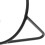 Support pour boule de cristal en fer, support pour sphère, structure simple et stable, rond, noir, taille L 8