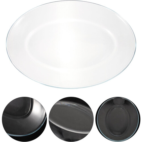 Placa de peixe de vidro temperado resistente à quebra com design simples delicado