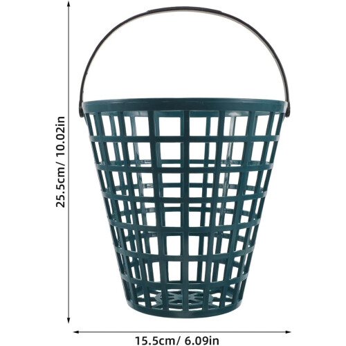 Golf Ball Basket Medium 75 Balls Capacity Plastic Golf Range Picker Bucket with Carry Handle 1