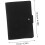 Pu Leather Golf Scorecard Holder Log Book Black Small Golf Notebook Journal 2