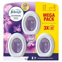 Febreze Bathroom, Continuous Air Freshener Lenor, Exotic Bloom Scent, 3 Count