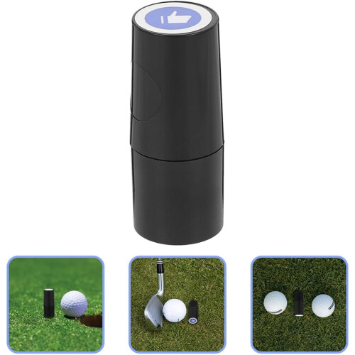 2pcs Portable Golf Ball Stamper Set Waterproof Uv-Sensitive Golf Marking Tool