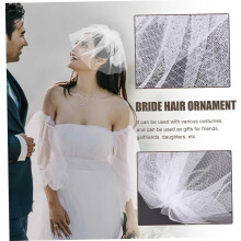Bridal Veil Hair Toer Romantic Decorative Bridal Headdress Wedding Dress Accessory for Bride