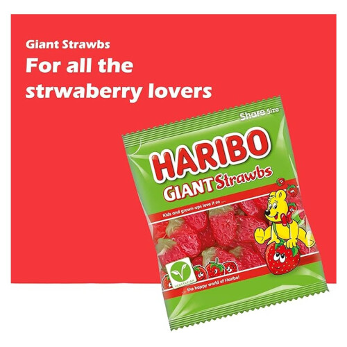 Haribo HARIBO Giant Strawbs 2