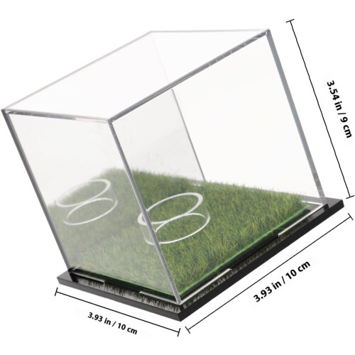Elegant Acrylic Golf Ball Display Case Box with Mirror Backing Secure Fit and Easy Access 1
