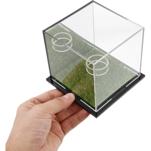 Elegant Acrylic Golf Ball Display Case Box with Mirror Backing Secure Fit and Easy Access 2