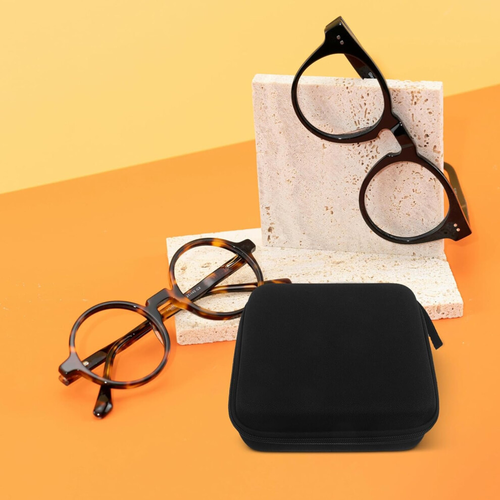 Hkhbjs Eyeglasses Storage Bag Hard Shell Portable Case For Travel Shockproof Eva Material Protective Organizer