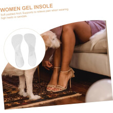 Soleiras de salto de silicone para mulheres confortáveis Gel sapatos almofadas arco suporte almofada inserções