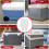 Cooler Hinges with Screws Set Sturdy Plastic Replacement Hinges for Cooler Box Hardware 7
