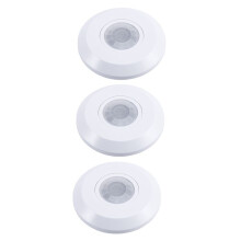 3X 110-220V Tak PIR Rörelsesensor Ljusbrytare Justera Tidsfördröjning Ljusströmbrytare 800W Ultra Slimmad Infraröd Induktion