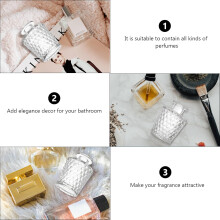 Flacons diffuseurs en verre rechargeables, forme classique, faciles à nettoyer, accessoires de parfum pour voiture et coiffeuse