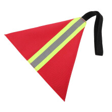 Drapeau de sécurité réfléchissant rouge pour kayak de mer avec sangle, accessoire d'avertissement de remorquage