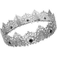 Vintage Crown Tiara for Wedding Prom Party Medieval King Headwear Rustic Design Full round Tiaras