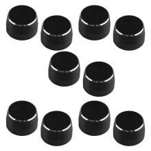 10Pcs Steel Dial Lamp Cover for Fortwo 451 2009-2014 Car Wiper Gear Cap Decorative Car Styling Black
