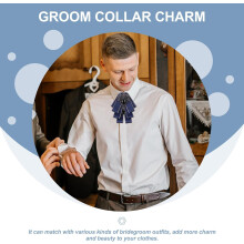 Strass-Fliege mit Kragenanhänger für den Bräutigam – das perfekte Accessoire für die Hochzeit