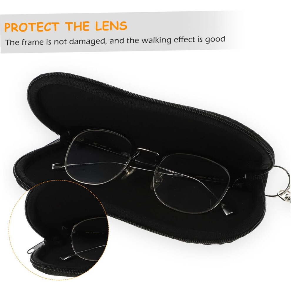 Hkhbjs Neoprene Glasses Bag Portable Eyeglasses Case Zipper For Sunglasses Holder Black Bag For Glasses Storage