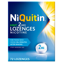 NiQuitin 2mg Nicotine Lozenges - (72 Mint Lozenges) Effective Craving Relief - Stop Smoking Aids fo