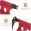 Fast Release Bicycle Front Fork Fixed Clip Red, Bicycle Rack Hitch Mount para bicicletas 6