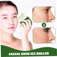 Ice Roller for Face Eye Puffiness Reusable Silicone Facial Massager Ice Cube Roller Massager for Face