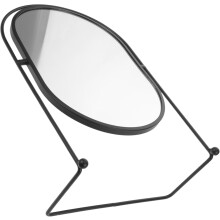 Oval Desktop Vanity Mirror with Stand Large Rotating Makeup Mirror