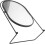 Oval Desktop Vanity Mirror with Stand Large Rotating Makeup Mirror 1