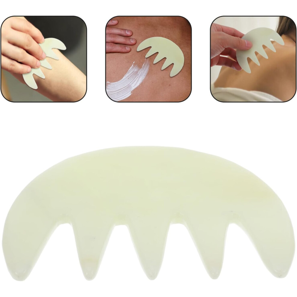 Hkhbjs Jade Massage Comb Gua Sha Tool For Scalp And Facial Massage Hair Care Jade Stone