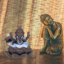 Räuchergefäß Ganesh Lila Sand Aromatherapie Ofen Elegant Zart Leichtes Räuchergefäß Ornament