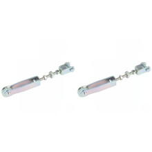 2X Car Modification Trailer Brake Steel Cable Pulley Hand Brake Wire Rope Adjuster Connector Car Modification