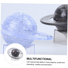 3D Saturnuksen kristallipalapeli 40 kpl DIY-malli varhaisoppimiseen syntymäpäiville ja kodin sisustukseen