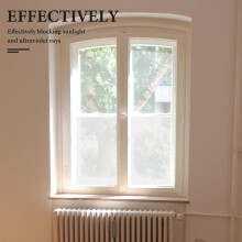 Film de protection solaire et UV en PVC dépoli esthétique pour fenêtres - Semi-transparent - Protection contre la lumière du soleil et les UV